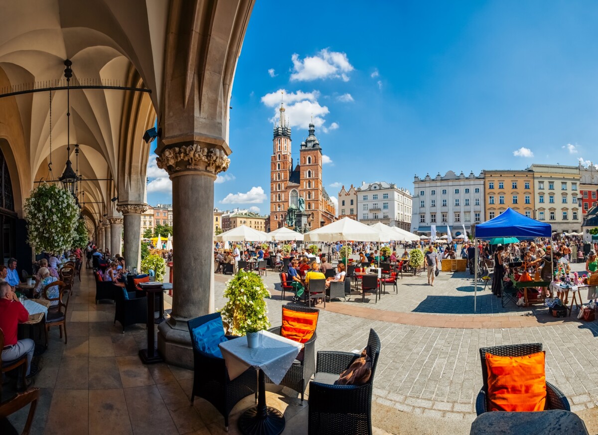 Place du Marché Rynek à Cracovie