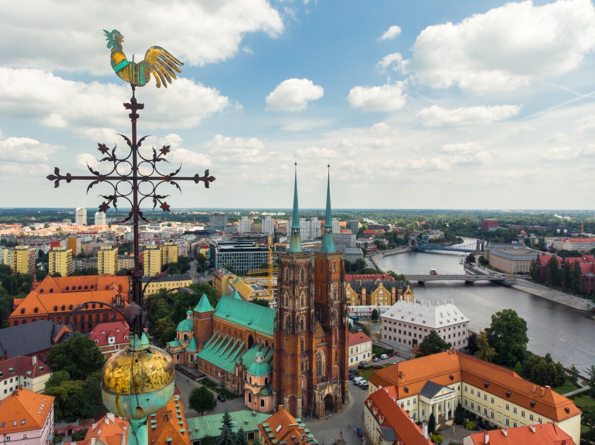 L'île Ostrów Tumski à Wroclaw
