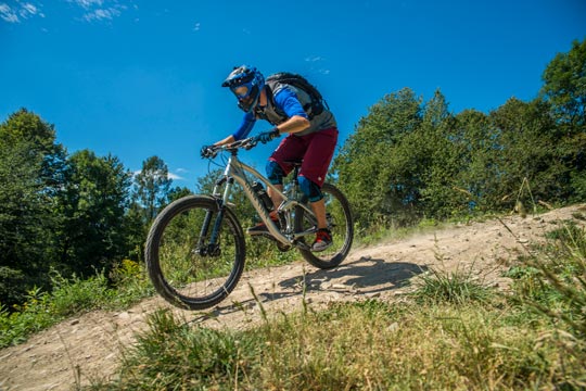 En VTT à la montagne