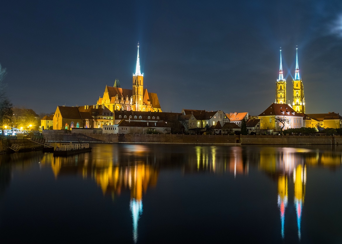 Vue sur la ville de Wroclaw