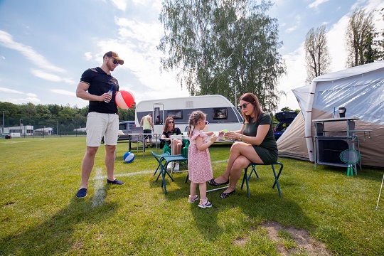 En camping dans la région de Wielkopolska