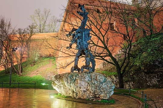 Route du dragon à Cracovie