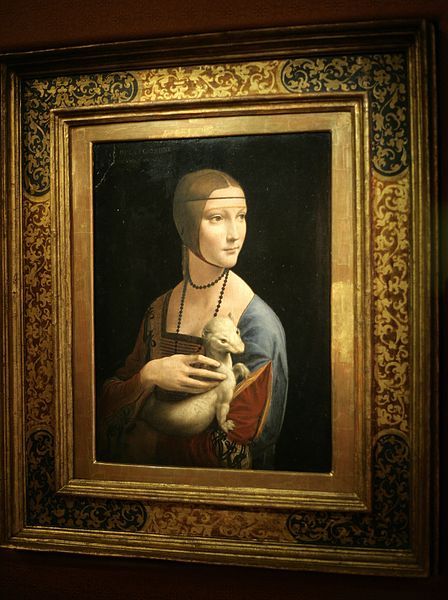 La dame a l'hermine de Léonard de Vinci au musée de Cracovie