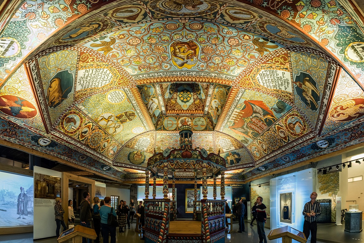 Intérieur dumusée de l’Histoire des Juifs de Pologne