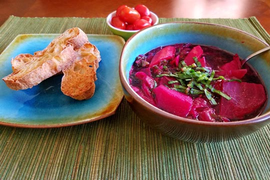 La célèbre soupe barszcz