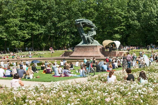 Concerts d’été au pied du Monument Chopin à Varsovie - saison 2018