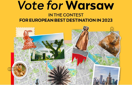 Varsovie sélectionnée dans le concours “European Best Destinations 2023”