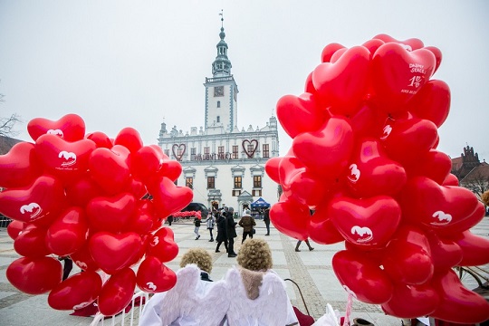 Chelmno, ville des amoureux fête la Saint-Valentin