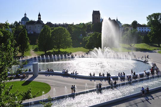 Parc des fontaines à Varsovie - La magie de l'eau, la musique et la lumière