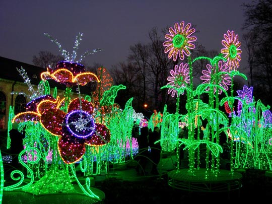 Illumination du palais Wilanow et de ses jardins