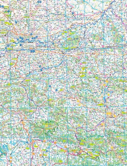 Małopolska. Tourist map