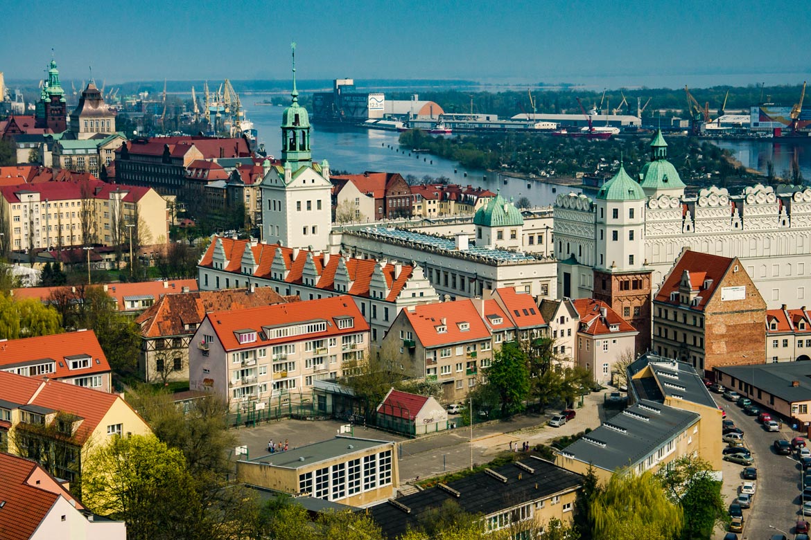 Szczecin - port maritime à l'intérieur des terres