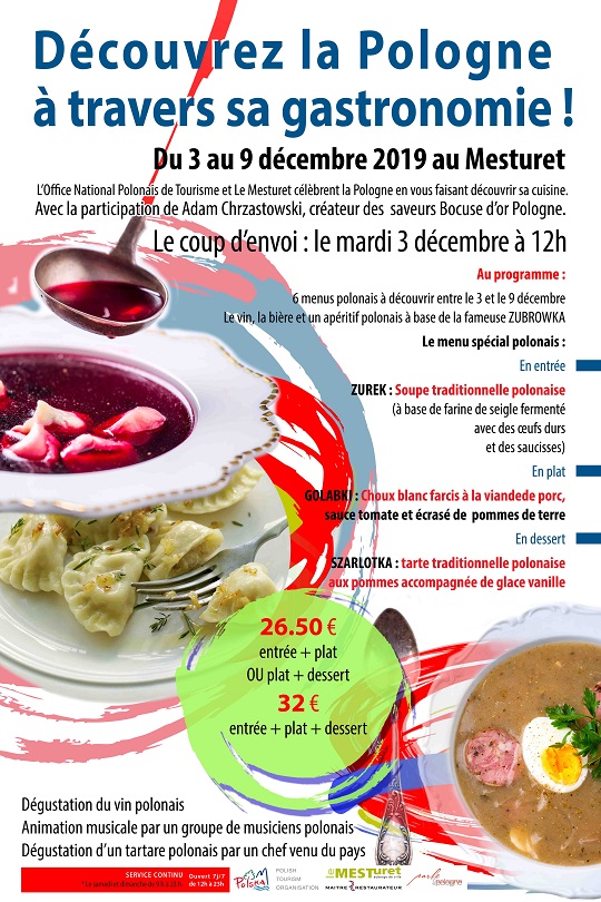 Découvrez la Pologne à travers sa gastronomie au restaurant Le Mesturet à Paris